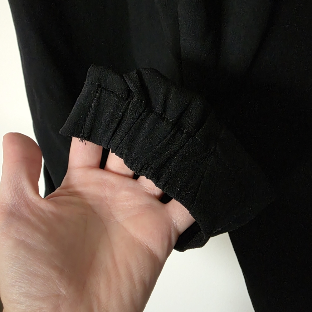 Aritzia Babaton Dexter Pant Pull-on Tuxedo Pants Black size S‎ - Picture 4 of 5